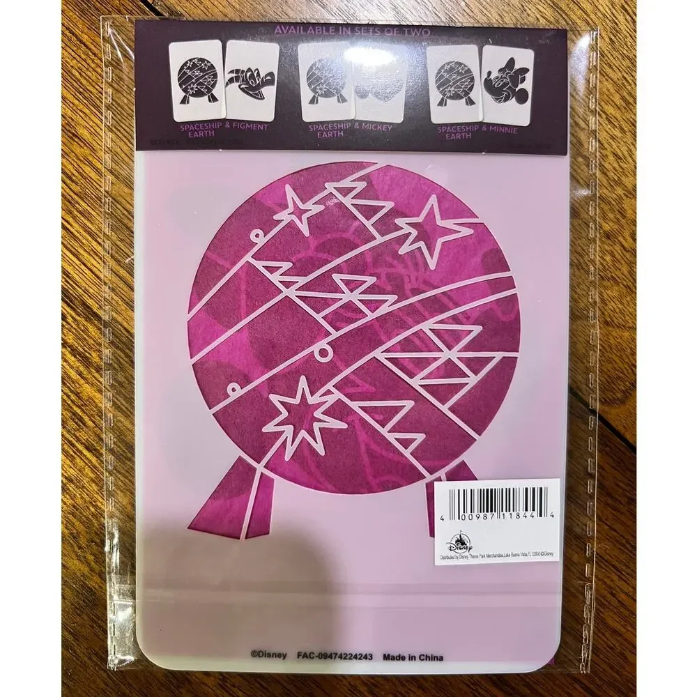 Disney Epcot Festival of the Arts Scavenger Hunt Figment Mickey Minnie Stencils